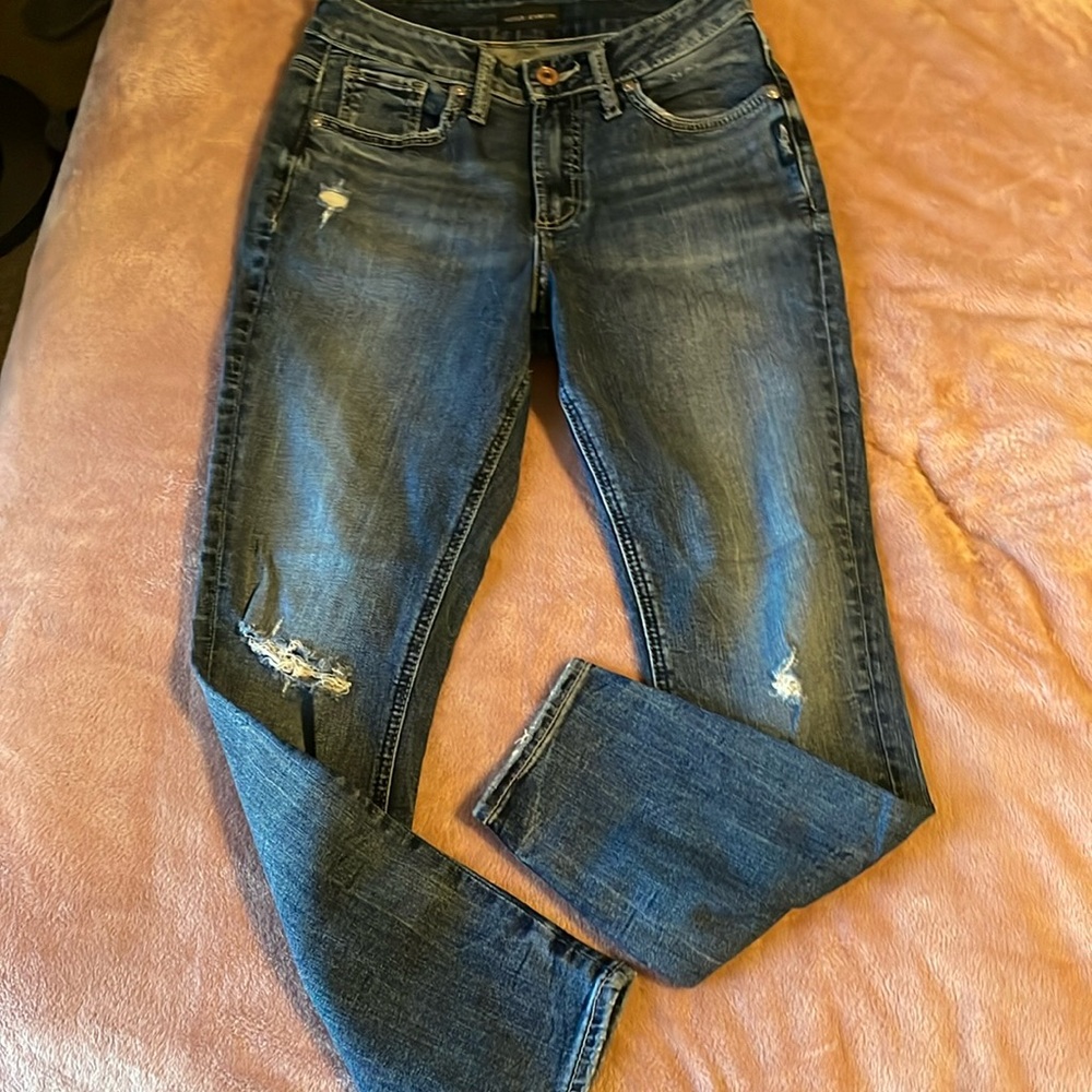 Silver Jeans Avery Skinny Crop NWOT